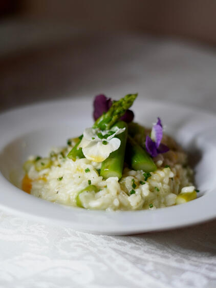 Champagne &amp; Asparagus Risotto